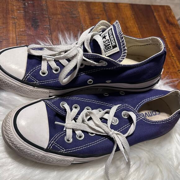 VINTAGE Converse Chuck Taylor All Star (CTAS) Low Top Blue Ribbon M:5 W:7 EUC - Picture 3 of 8
